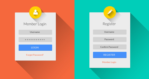 flat-login-register-psd-ui