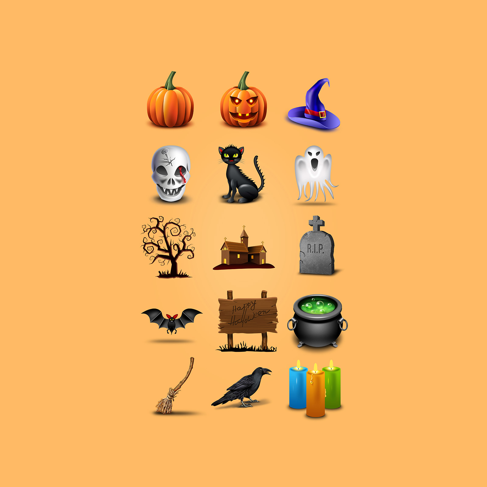 15 Halloween Icons