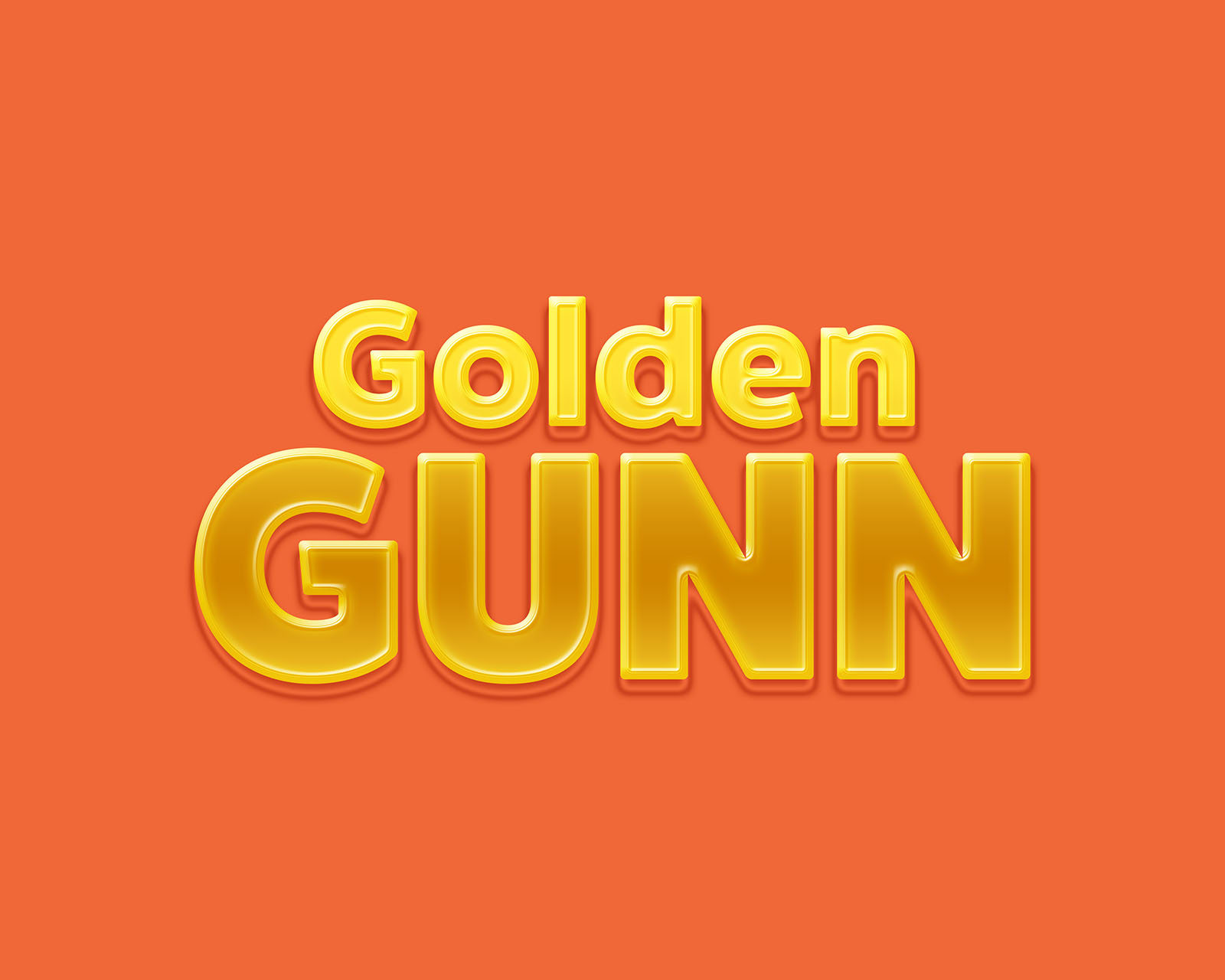 Golden Gunn Text Effect