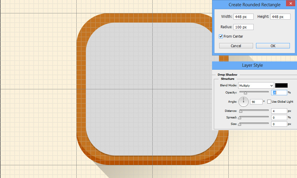 ios7 flat icon PS tutorial