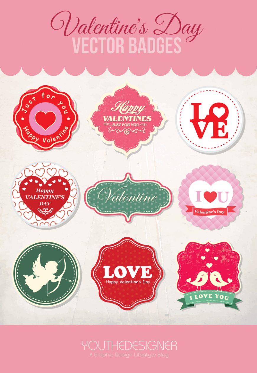 valentine-vector-badges