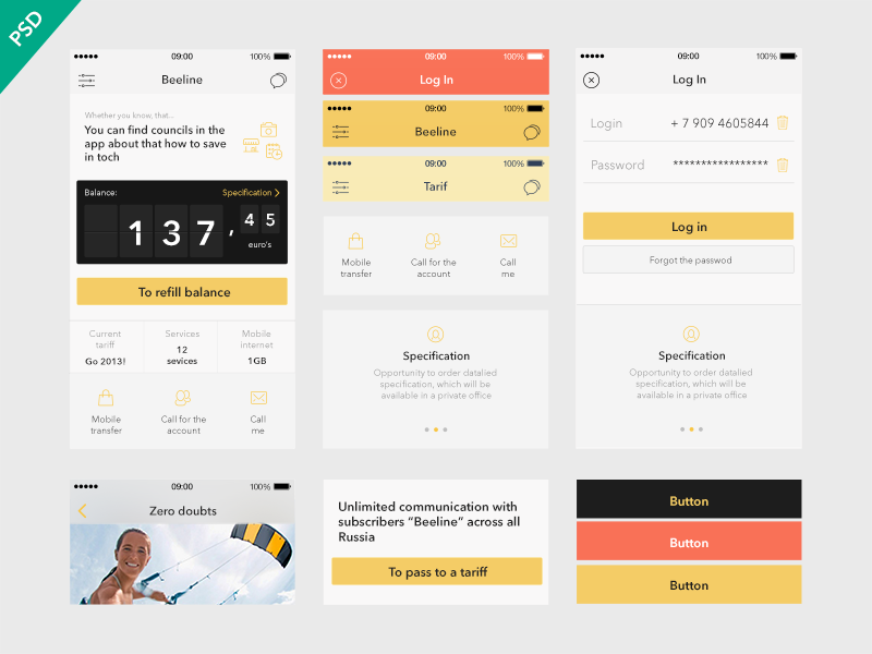 UI-Kit-Beeline-app