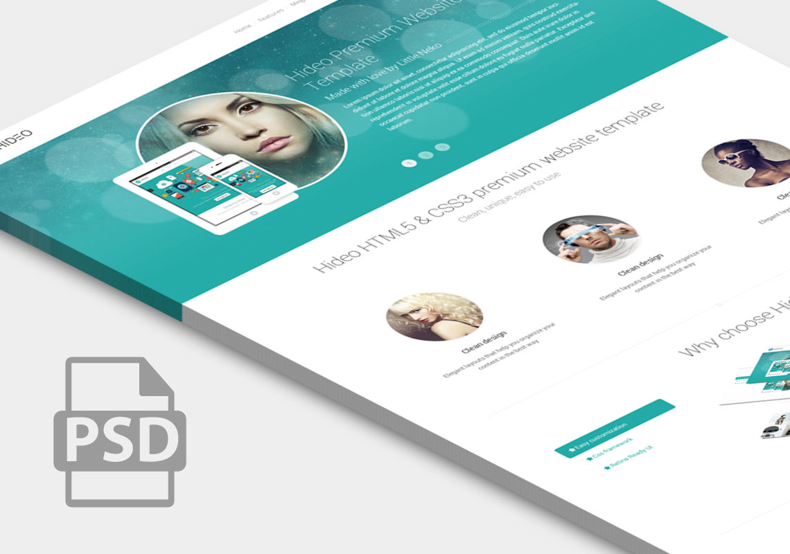 hideo-psd-web-template