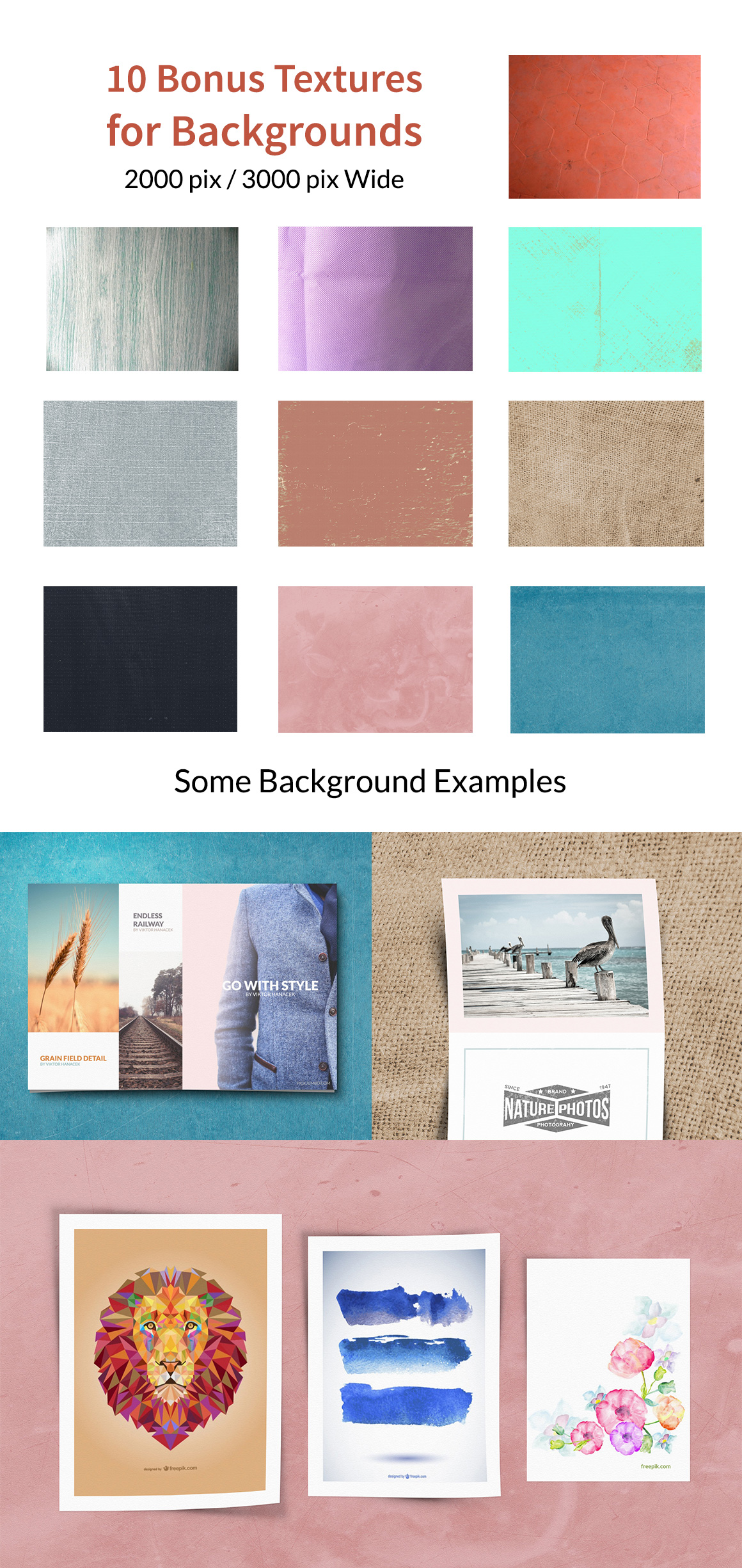 Portfolio mockup textures