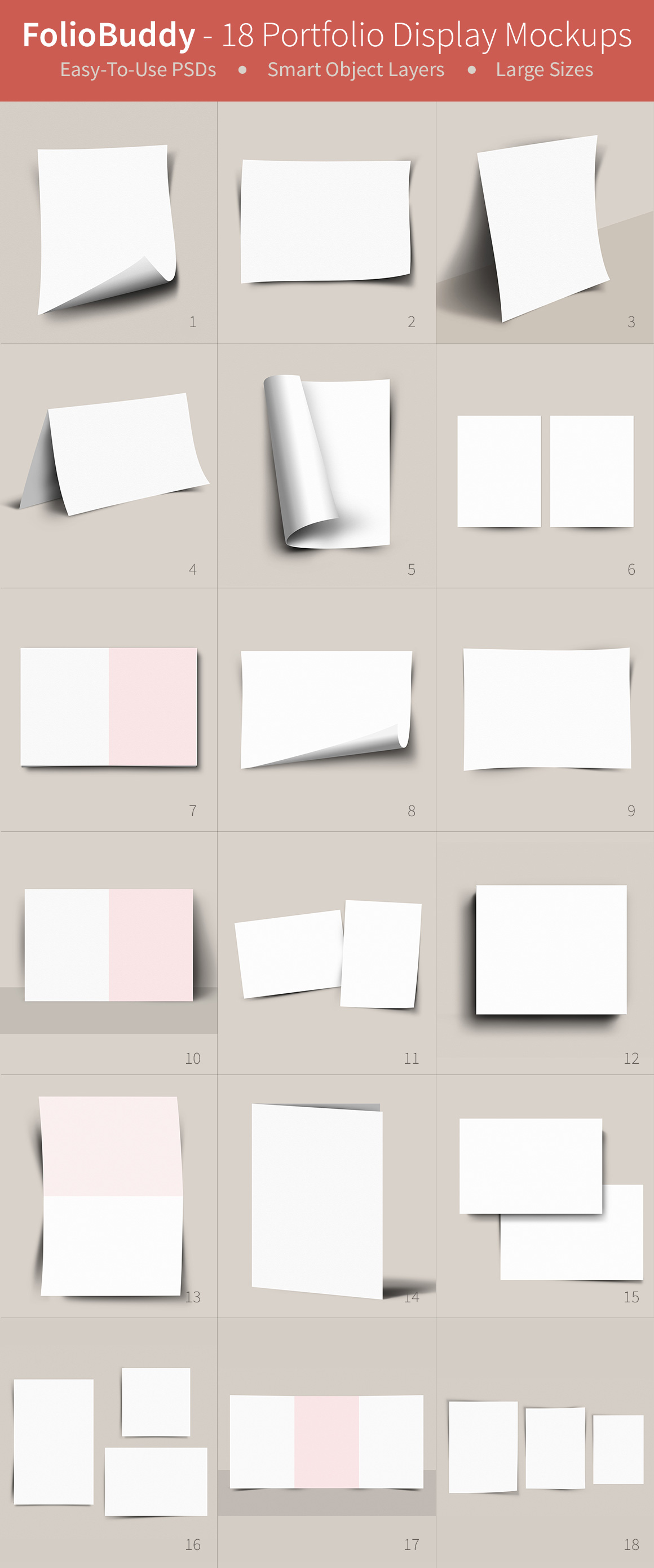 Portfolio mockup templates