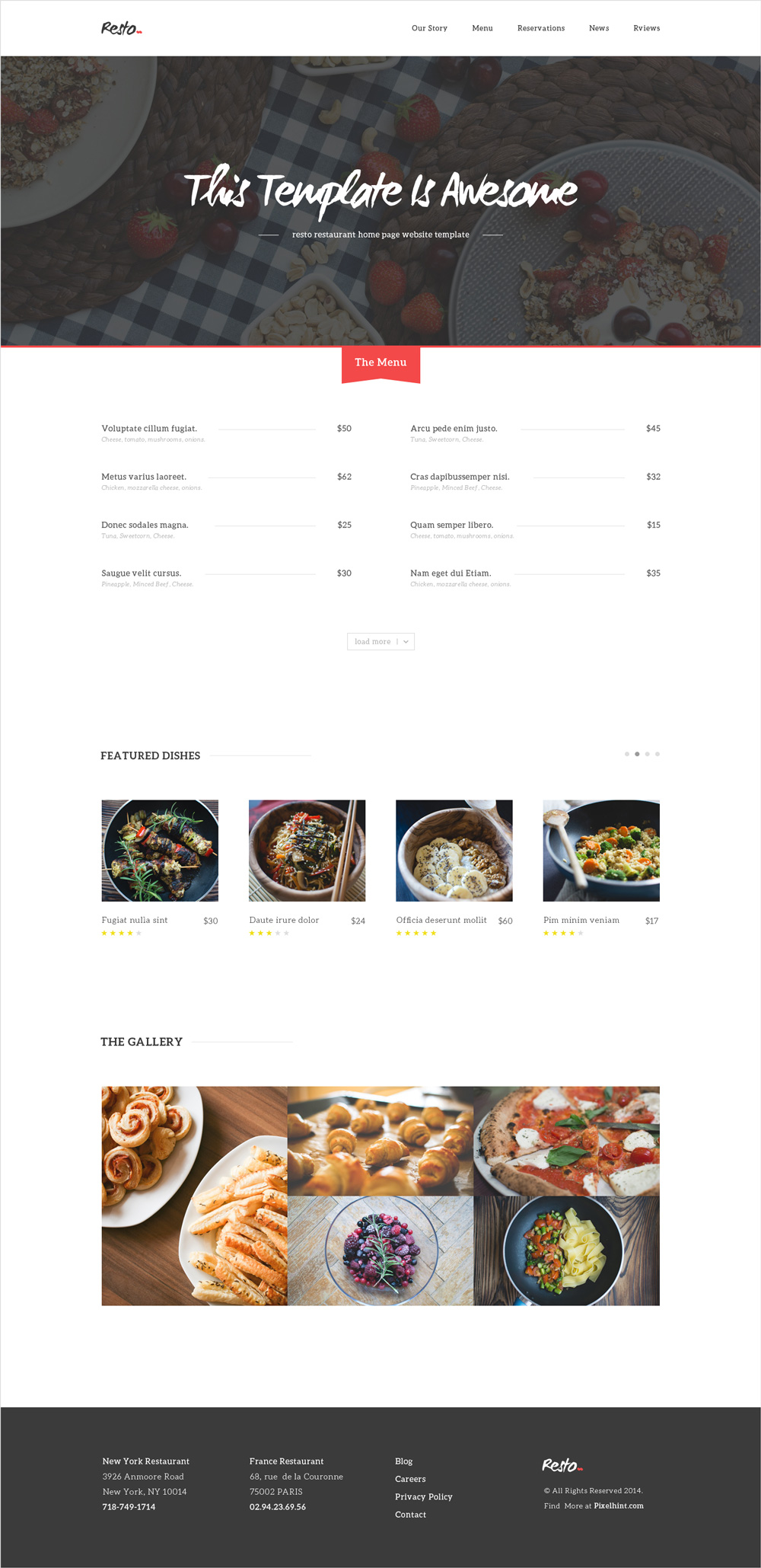 free-restaurant-template