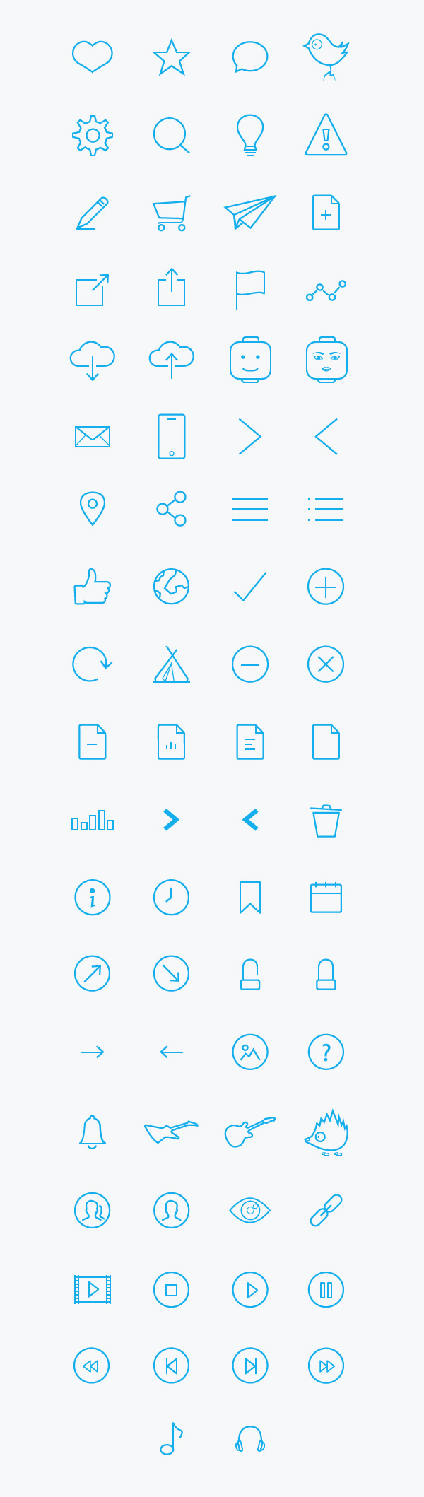 74-free-line-icons-font