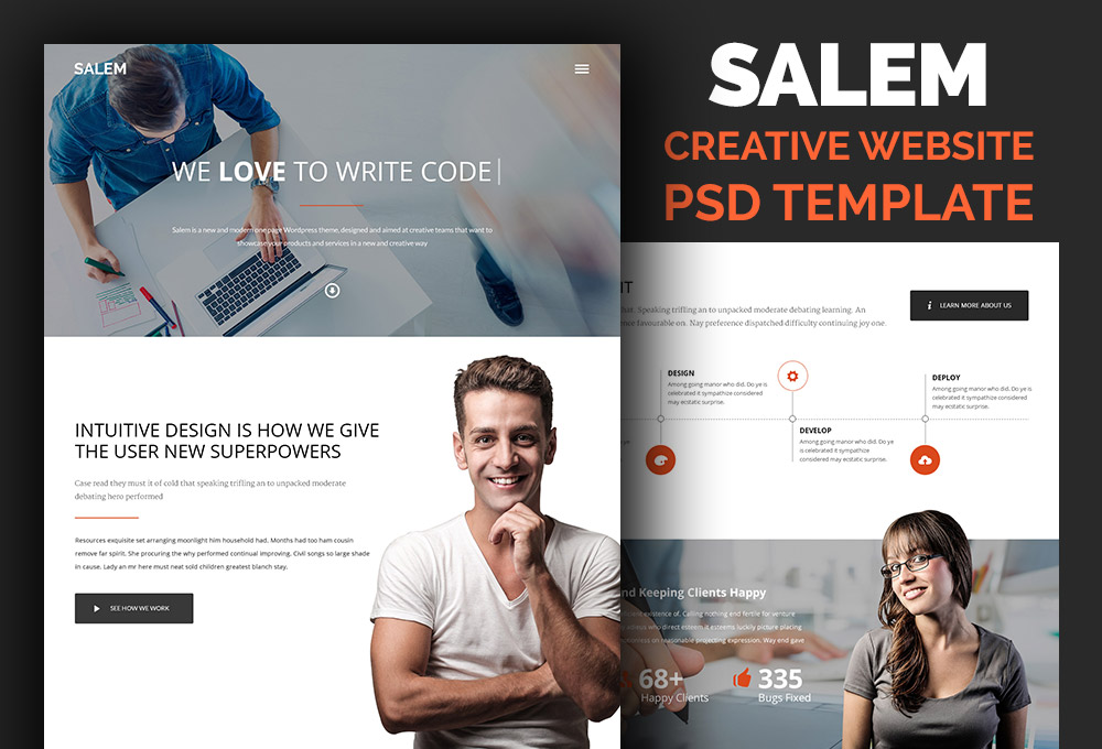 free-website-psd-template