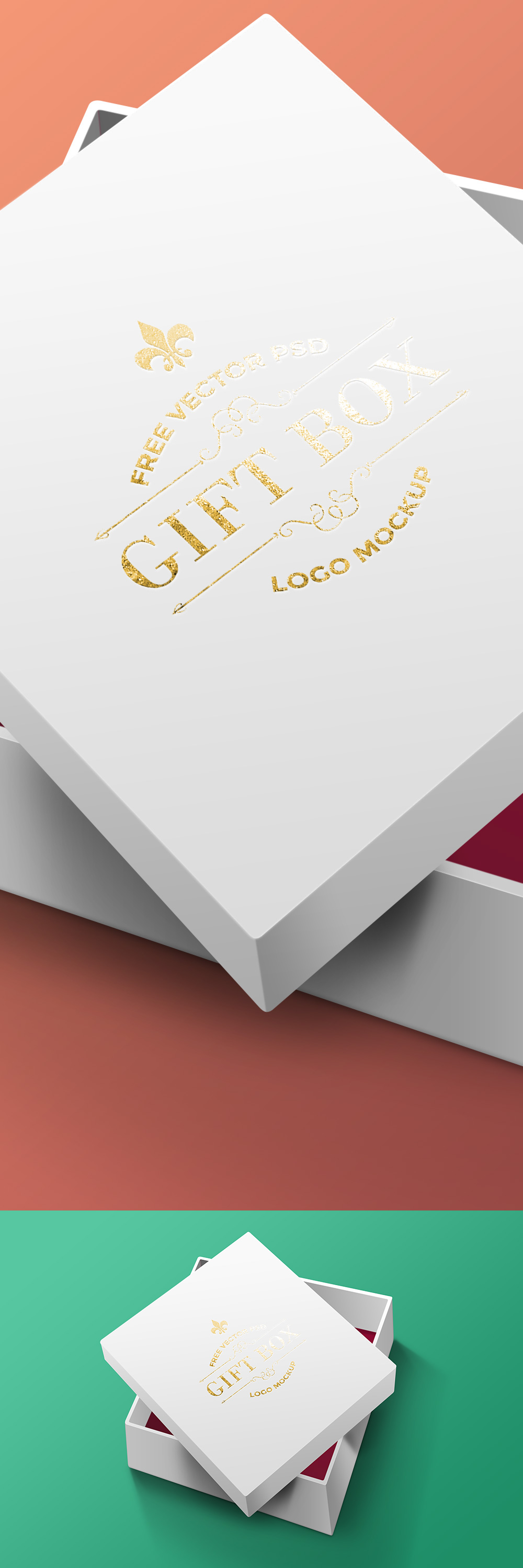 Free Gift Box PSD