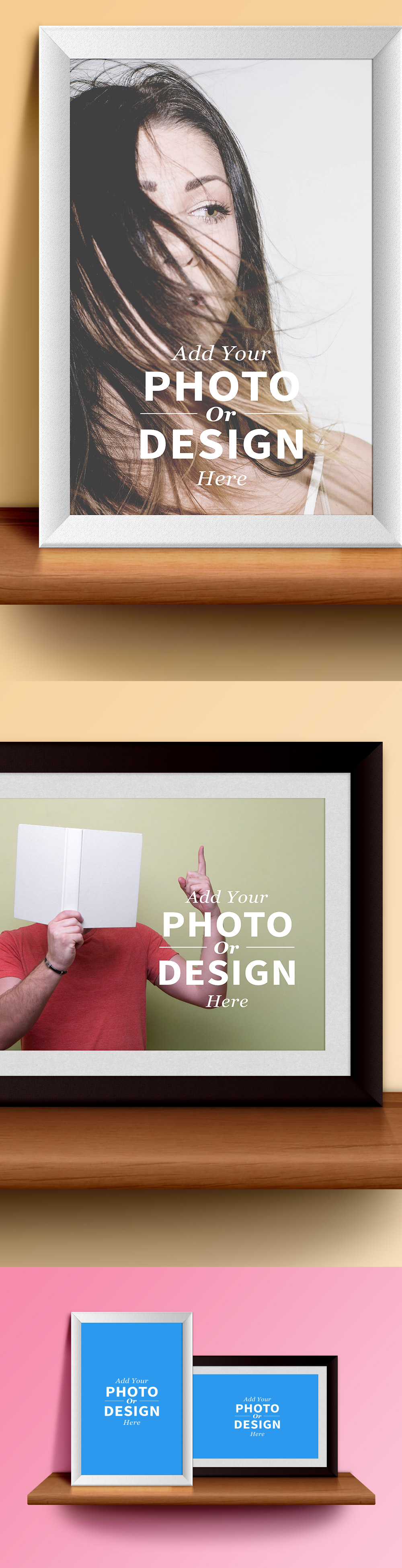 Photo Frames & Shelf PSD