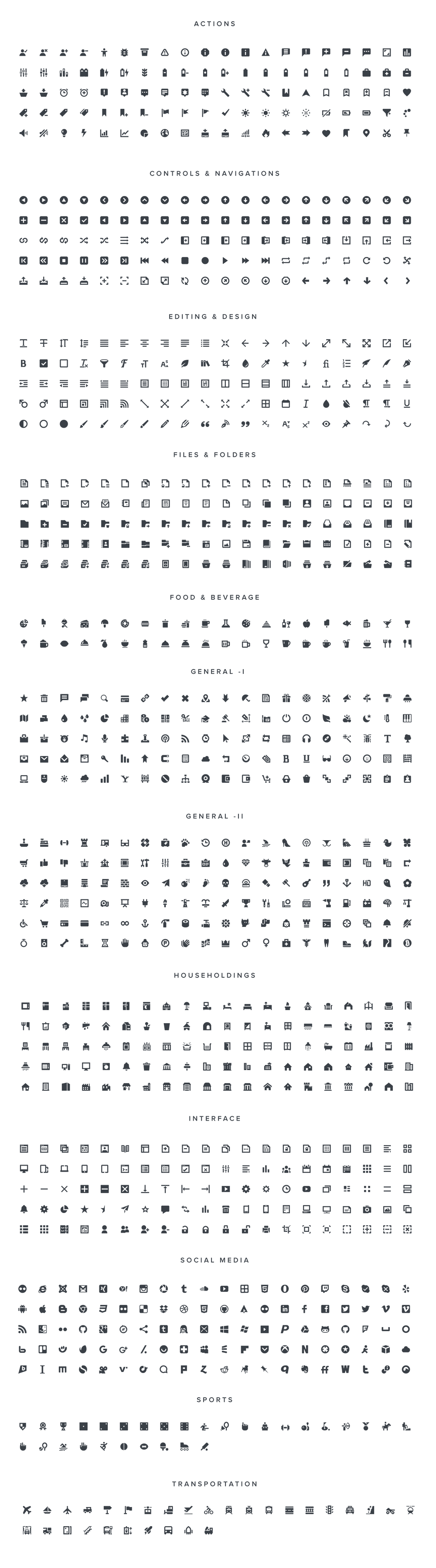 1000 Free Mini Icons