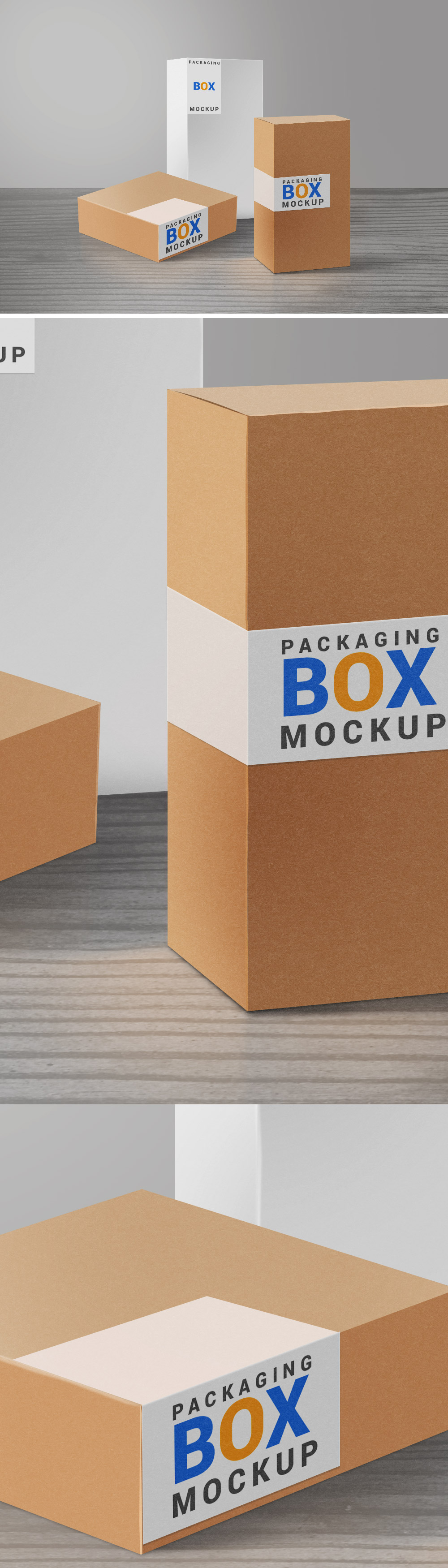 Free Packaging Boxes Mockup