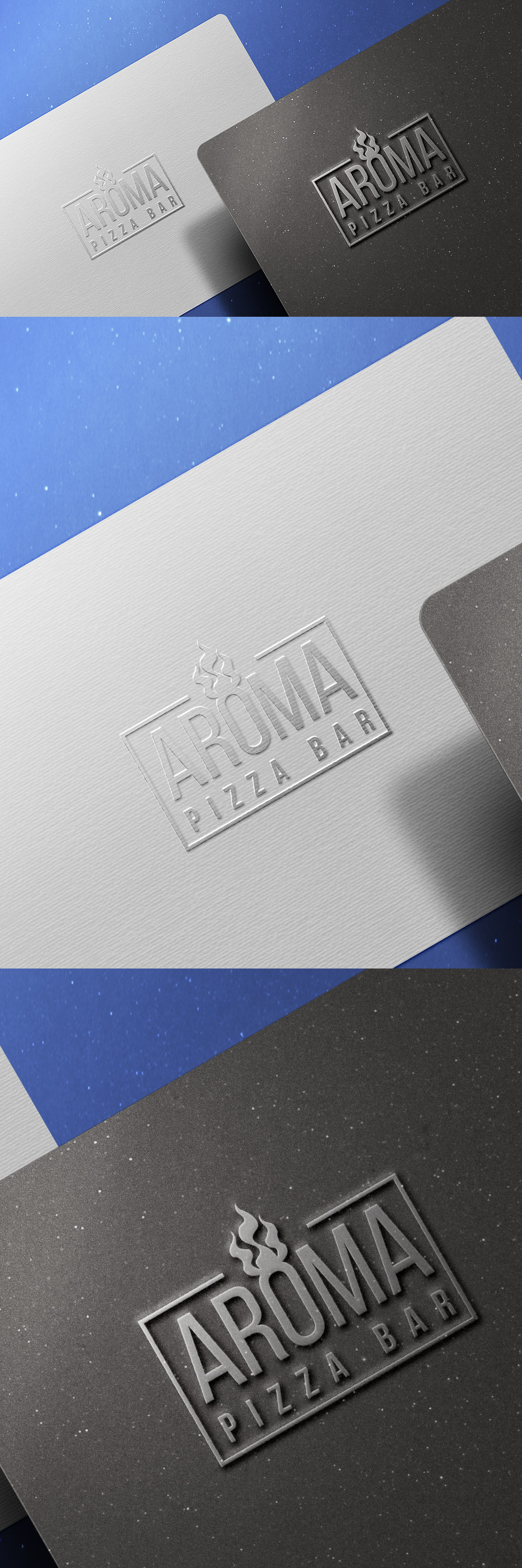 Metallic Logo Mockup PSD