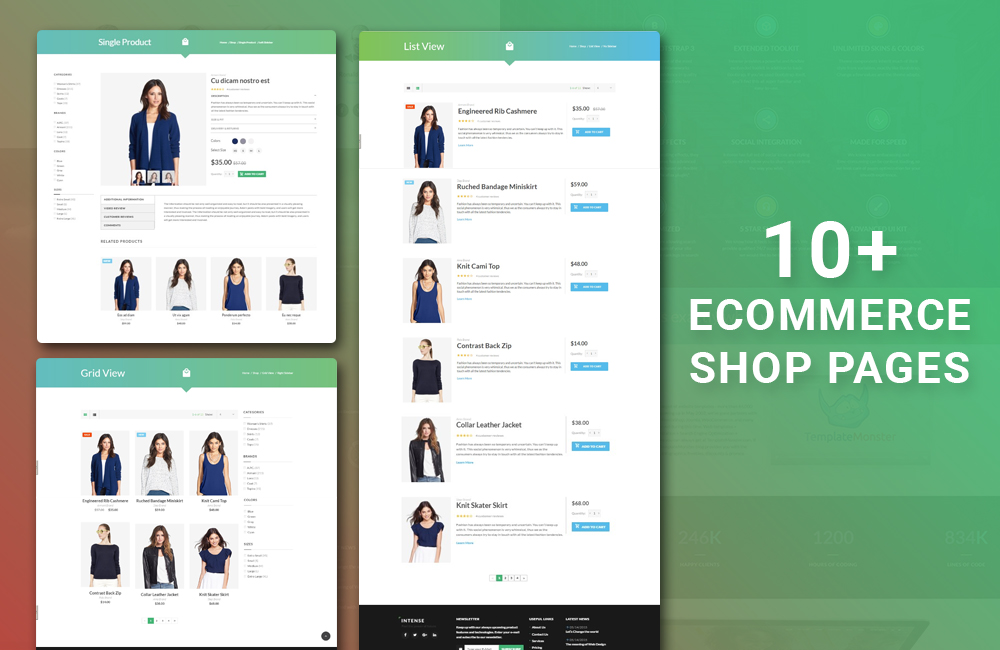 Intense Ecommerce Pages
