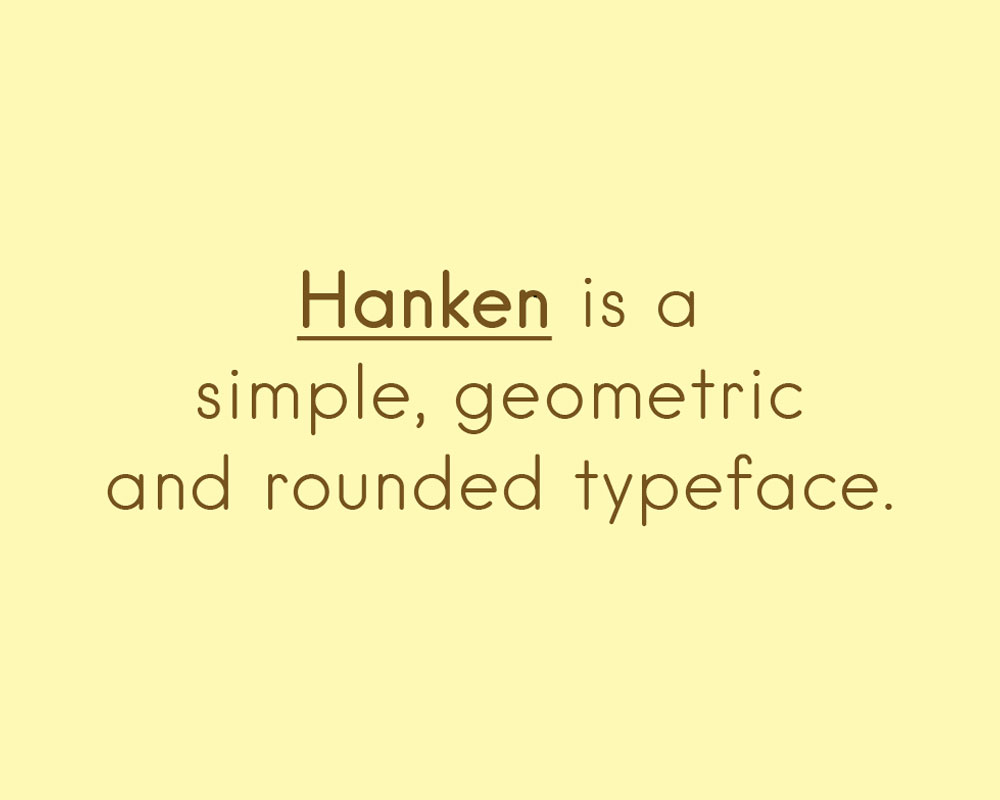 Hanken Round Font