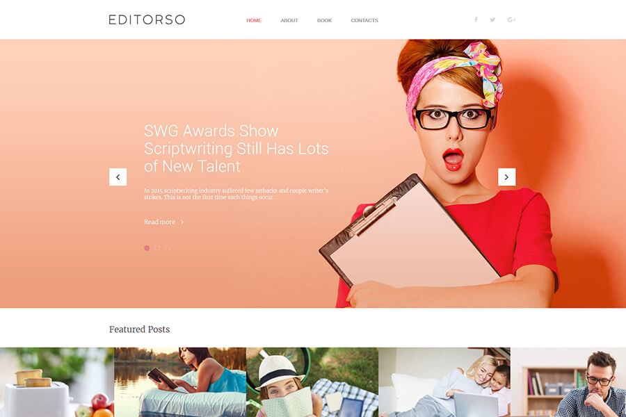 Editorso WordPress theme