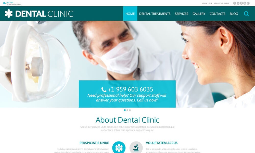 Dental PSD Template