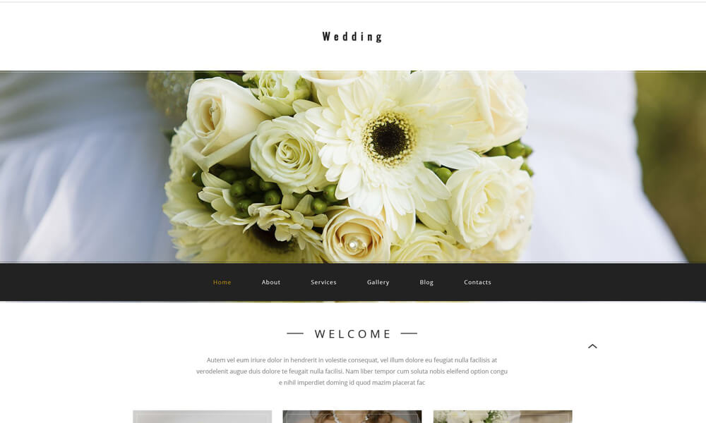 Wedding PSD Template