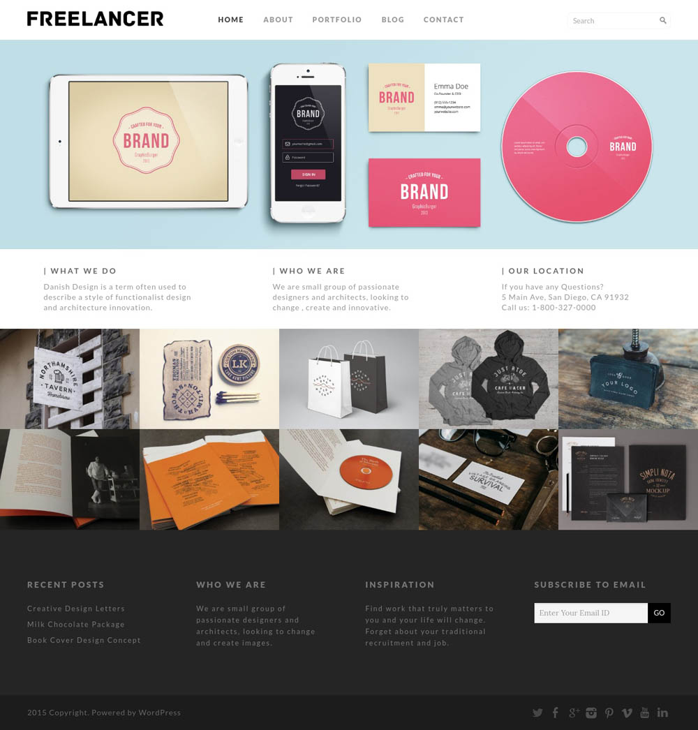 Freelancer WordPress Theme