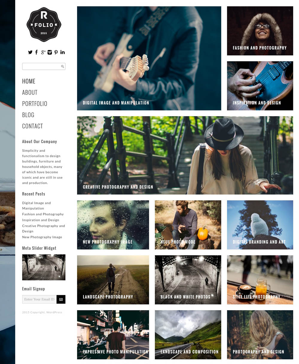 Right Folio WordPress Theme for designers