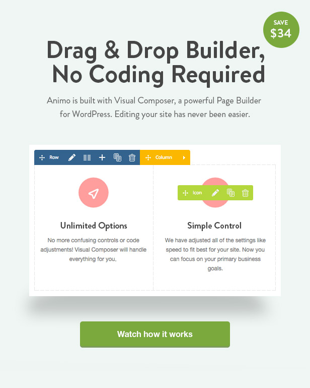 Animo Drag and Drop Builder