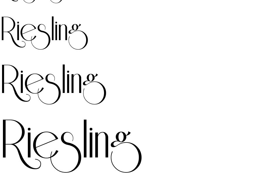 Riesling Font