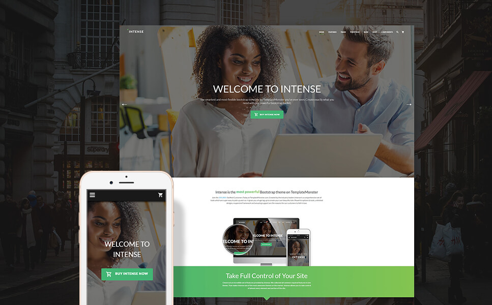 Intense - Multipurpose Website Template