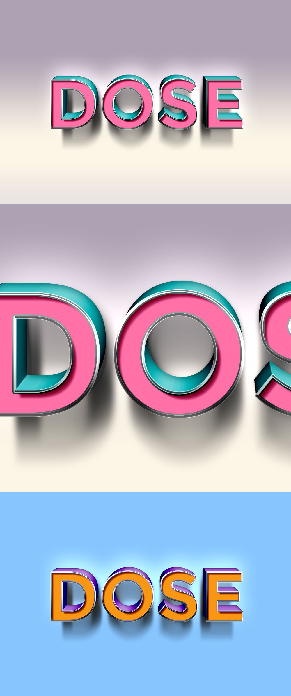 3D Text Effect PSD