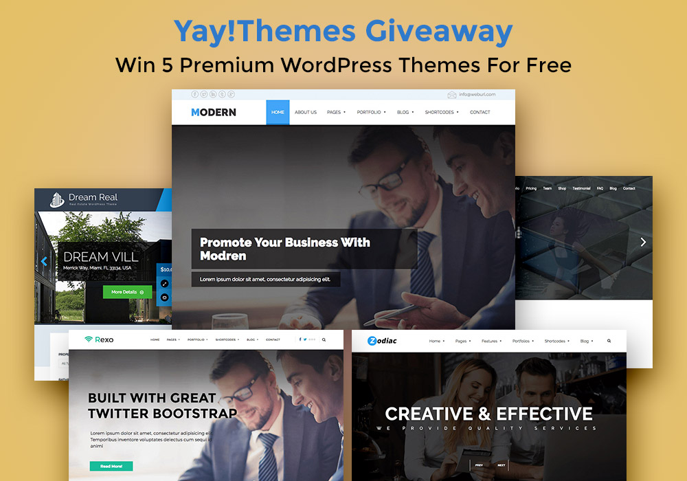 Wordpress Themes Giveaway YayThemes