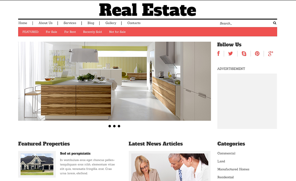 Real Estate Agency Responsive WordPress Theme