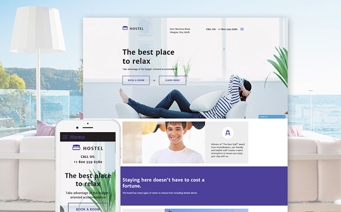  Hotels Responsive Website Template