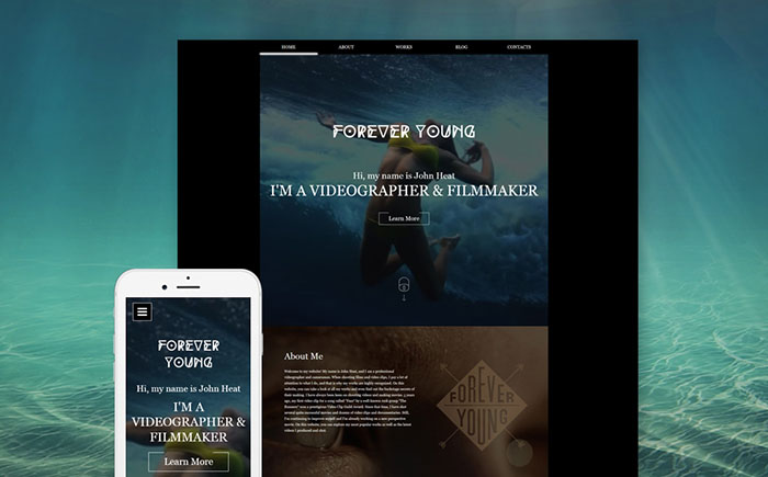  Videographer Responsive Website Template