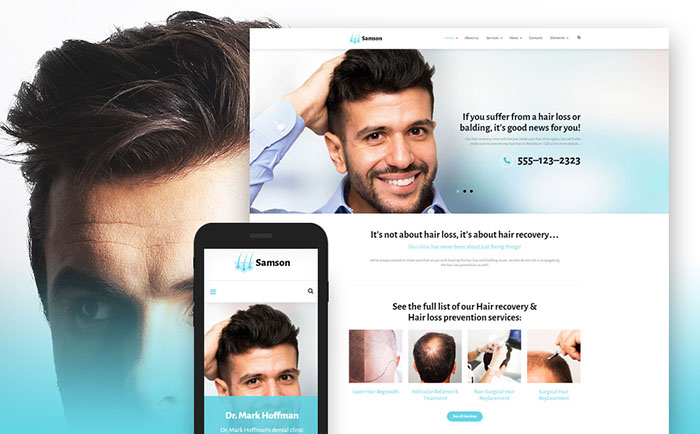  Hair Clinic Web Template 