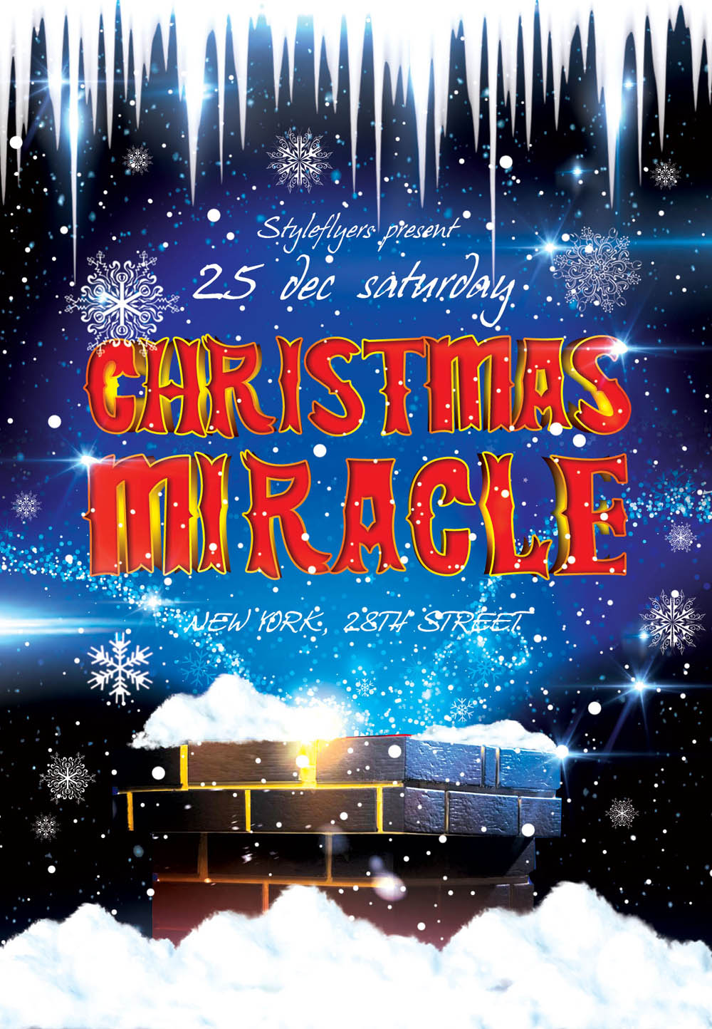 Christmas Miracle Flyer PSD