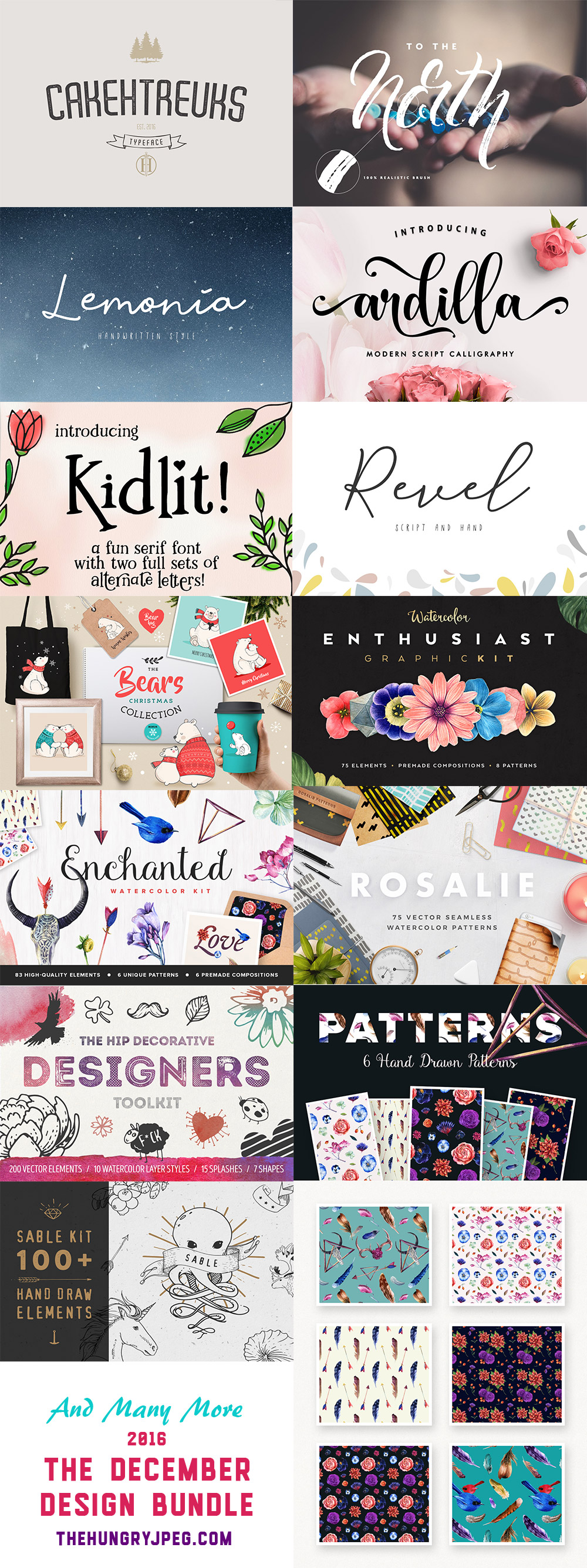 December Fonts Design Bundle