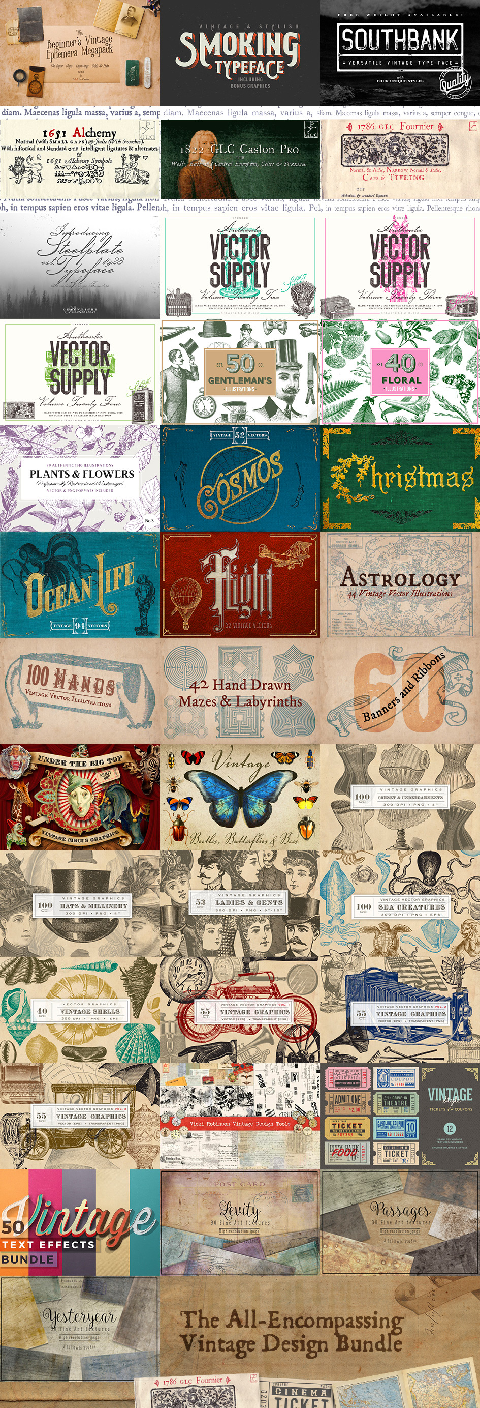 Vintage Design Bundle