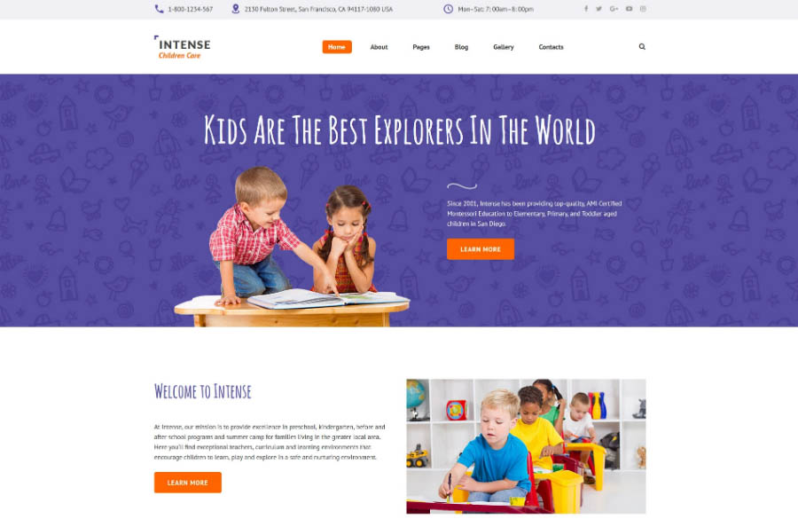 Children Education Joomla Theme