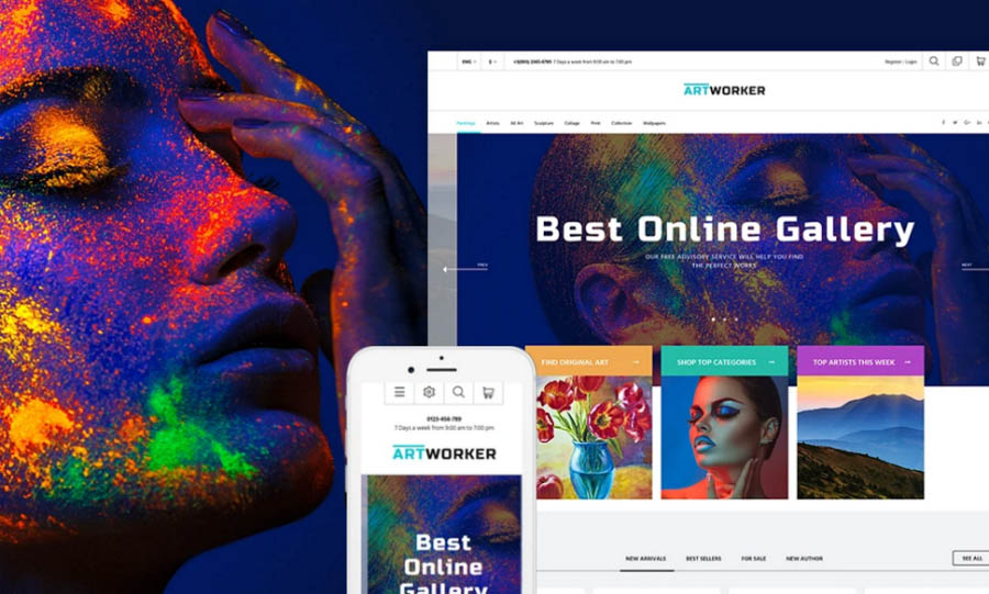 Online Art Gallery Presta Theme