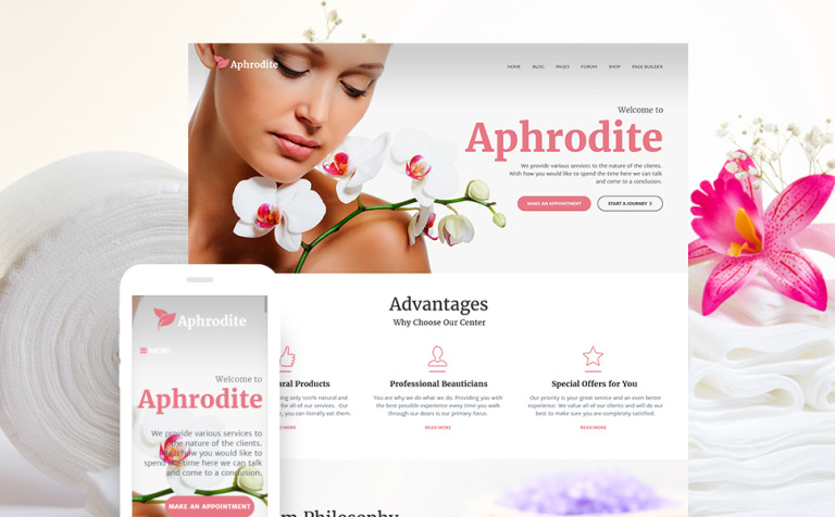 Beauty Spa Salon Responsive WP Theme