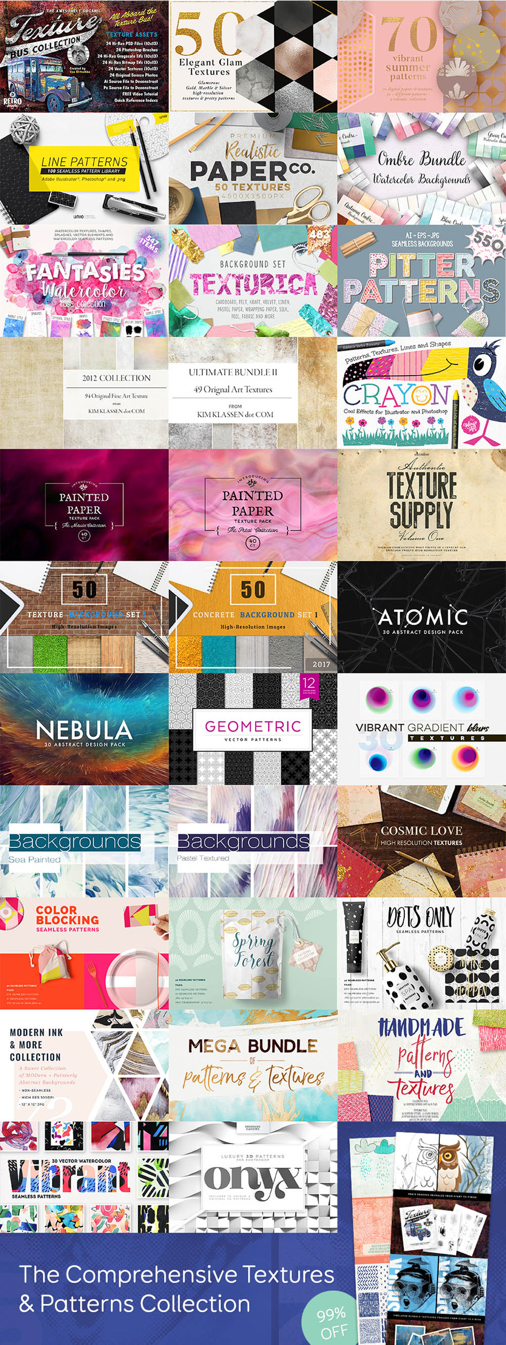 Textures & Patterns Bundle