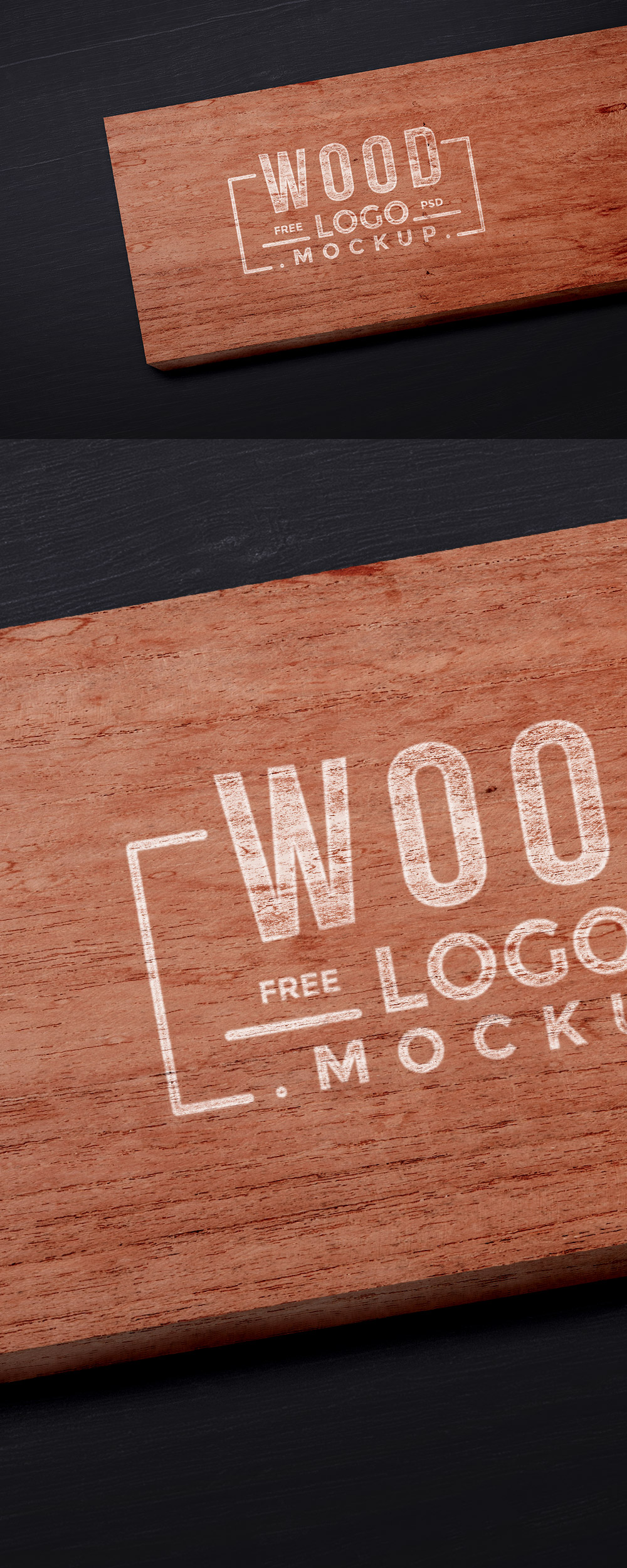 Wood Logo Mockup