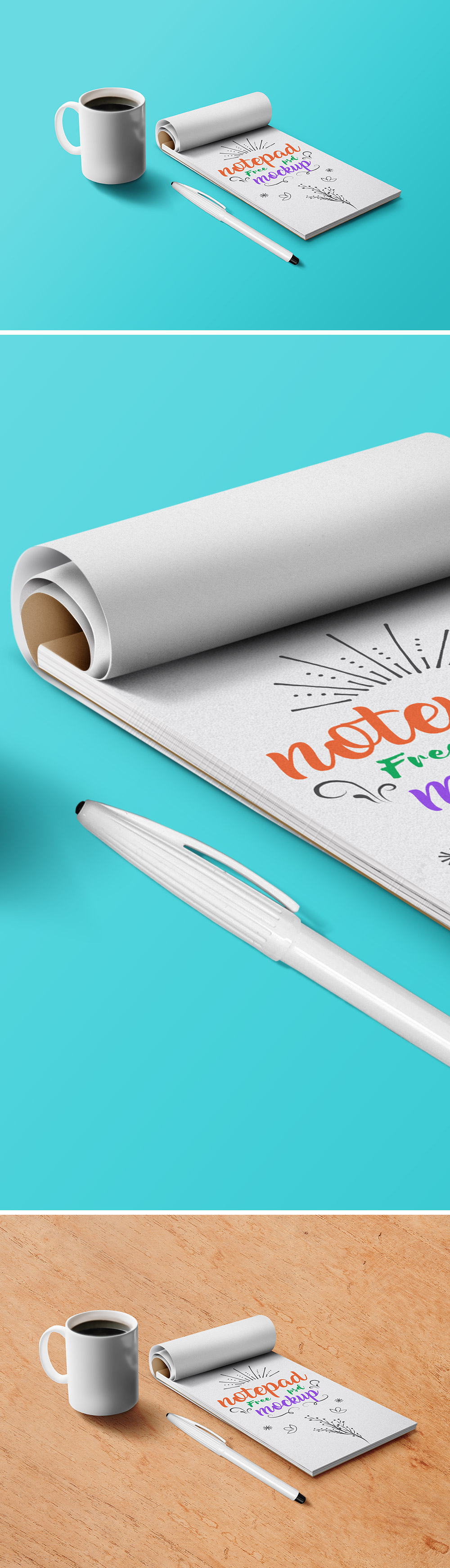 Notepad Mockup PSD