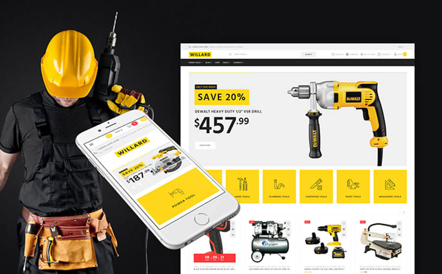 Bright Tools & Instruments WooCommerce Template