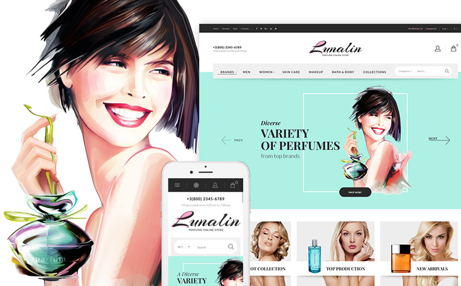 Beauty Products PrestaShop Theme 