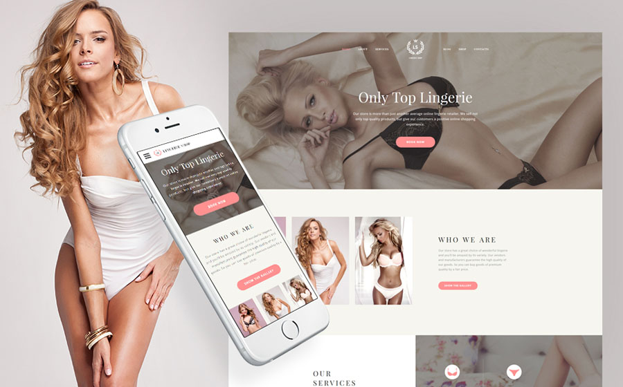 Lingerie Website Template 