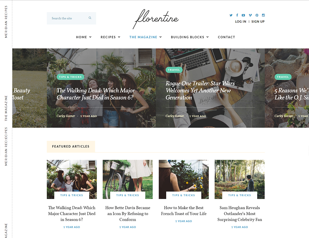 Florentine WordPress Theme