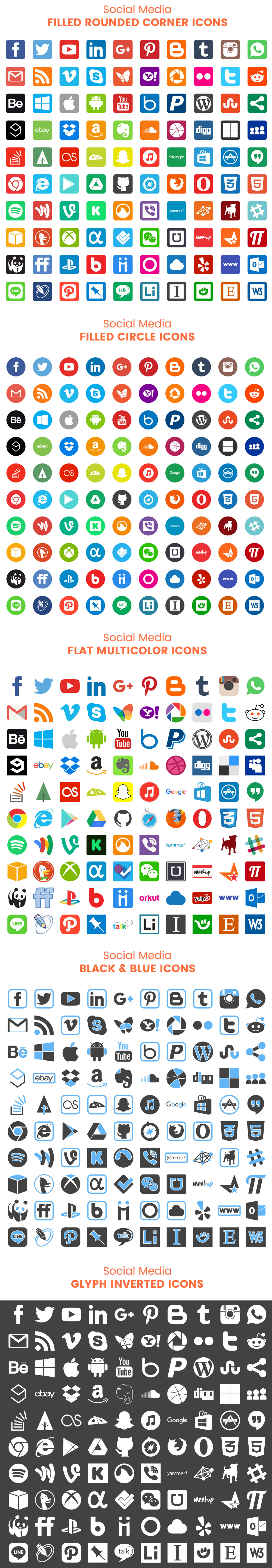 Free Social Media Icons