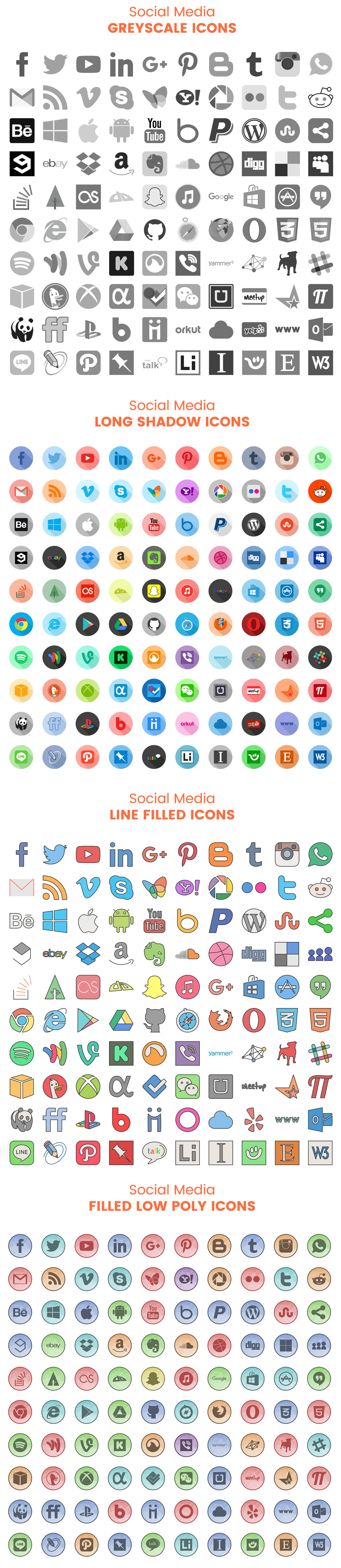 Free Social Media Icons