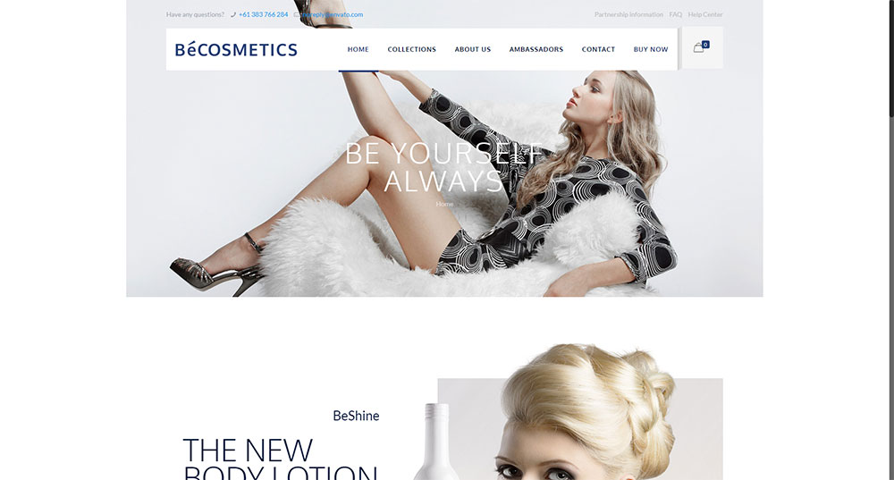 Be Cosmetics Theme