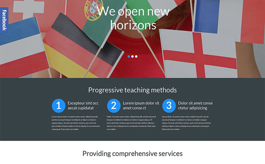 Language School Responsive WordPress Theme 